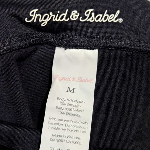 Isabel Maternity by Ingrid & Isabel classic black comfort capri size Medium - Picture 2 of 5
